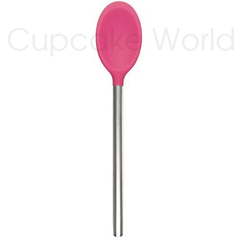 TOVOLO SILICONE SPOON WITH STAINLESS STEEL HANDLE PINK TOVOLO SILICONE SPOON WITH STAINLESS STEEL HANDLE PINK